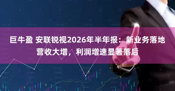 巨牛盈 安联锐视2026年半年报：新业务落地营收大增，利润增速显著落后